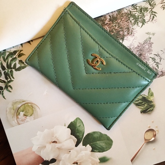 CHANEL Handbags - Chevron CC Card Holder w/ tags, PRICE FIRM